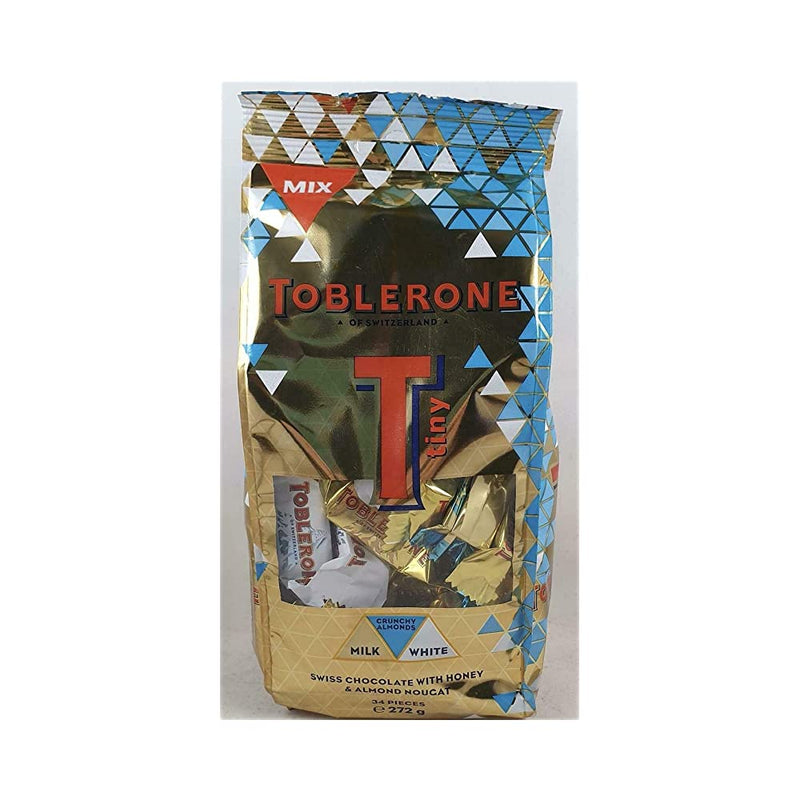 Shop Toblerone Tiny Mix Assortment Milk White Crunchy Almond Chocolate 272g Gift Bag