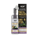 Shop WOW Charcoal Foaming Face Wash with Built-In Face Brush for Deep Cleansing 150ml