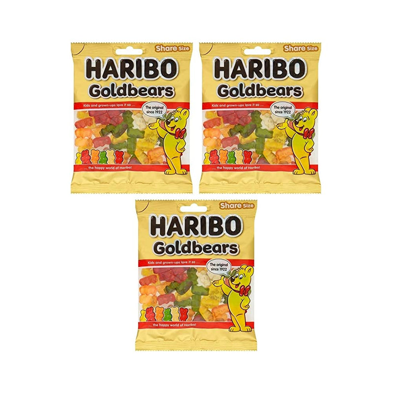 Shop Haribo Goldbears Share Size Jellies 180g Pk of 3