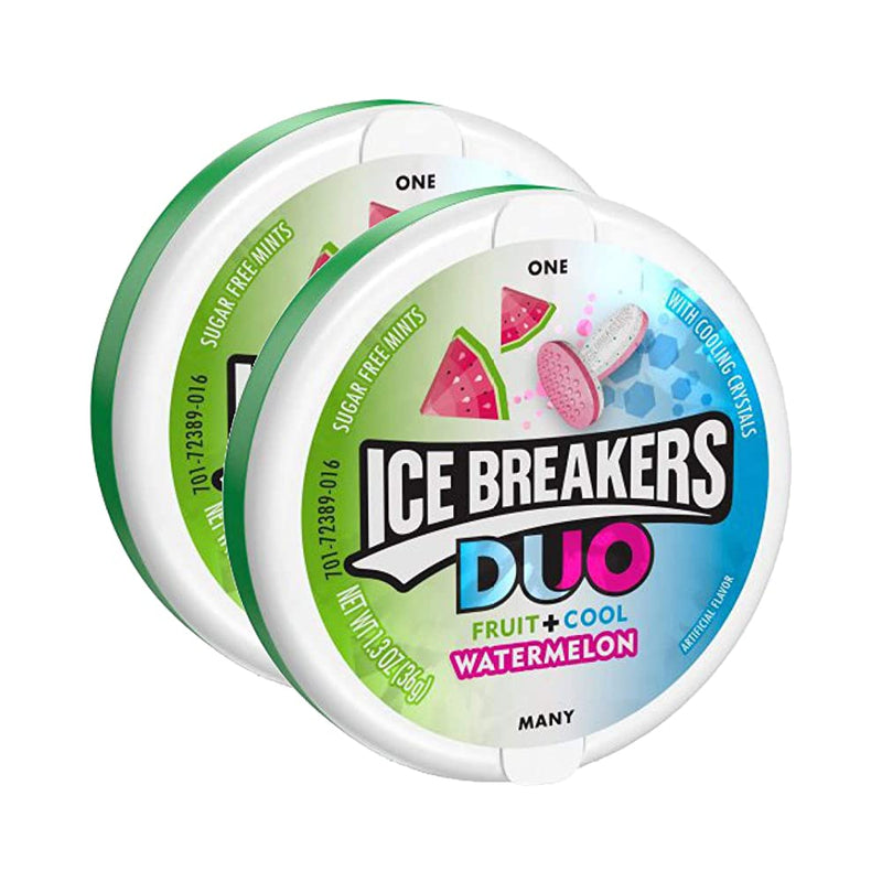 Shop Ice Breakers Duo Fruit + Cool Watermelon, 2 x 36 g