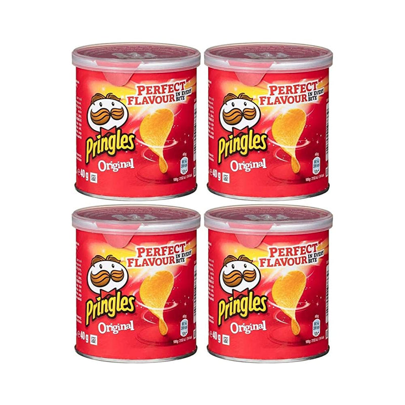 Shop Pringles Original Potato Crisp Chips, 40g (Pack of 4)