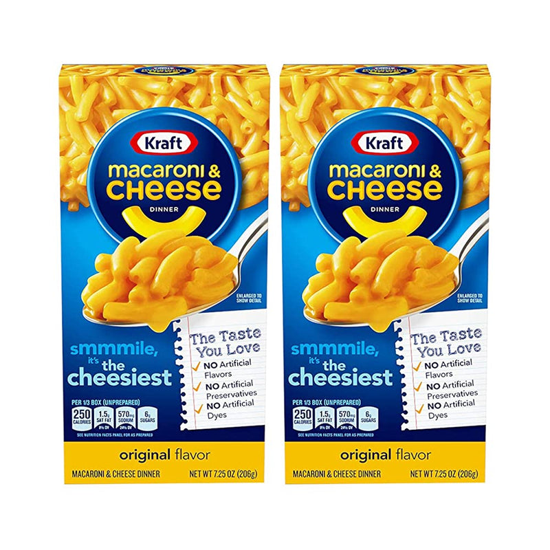 Shop Kraft Macaroni & Cheese Dinner, Original Flavor, 2 x 206 g