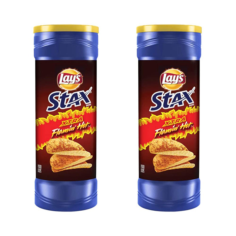 Shop Lay's STAX Xtra Flamming Hot, 2 x 155.9 g