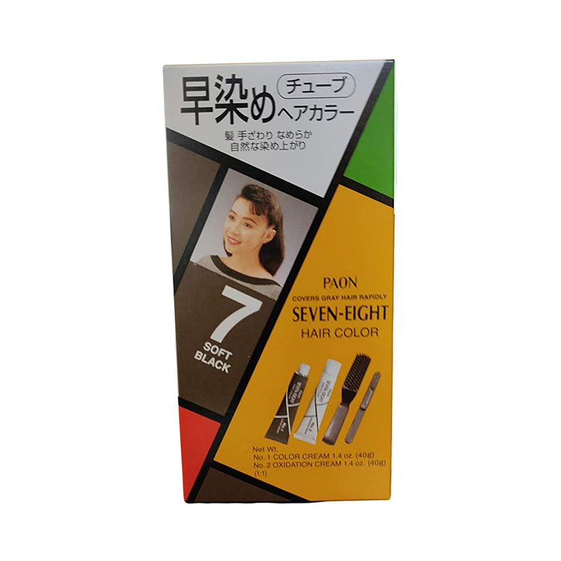 Shop Paon Seven-Eight Soft Black Hair Color Cover Gray Hair Rapidly