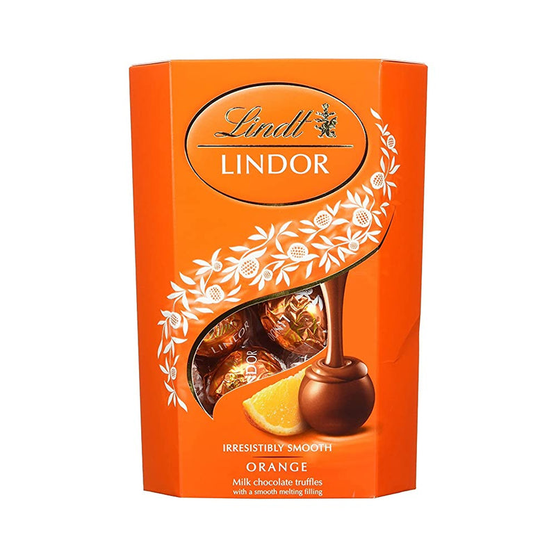 Shop Lindt Limited Edition Lindor Orange Milk Chocolate Truffles (200g)