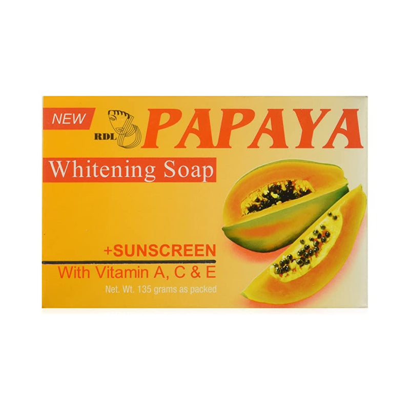 Shop Rdl Papaya Skin Whitening Soap Plus Sunscreen With Vitamin A, C And E 135g