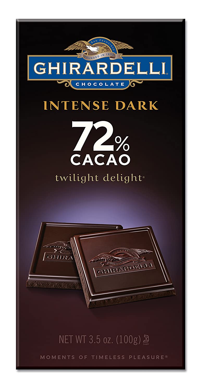 Shop Ghirardelli Intense Dark 72% Cacao Twilight Delight Chocolate Bar, 100g