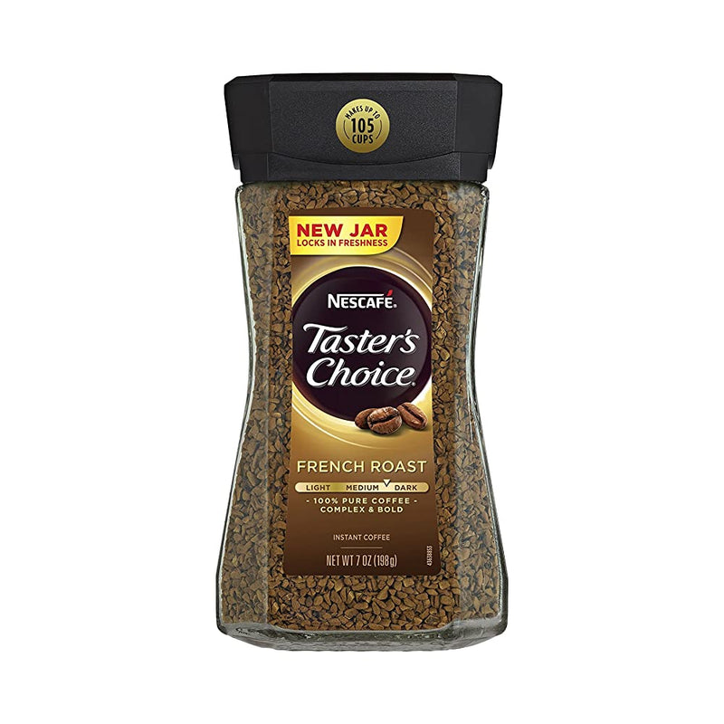 Shop Nescafe Taster's Choice French Roast Medium Dark Complex & Bold Instant Coffee Bottle, 198g