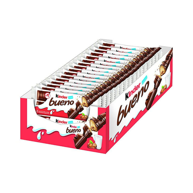 Shop Ferrero Kinder Chocolate Bueno, Case, 43 g x 30 Bars