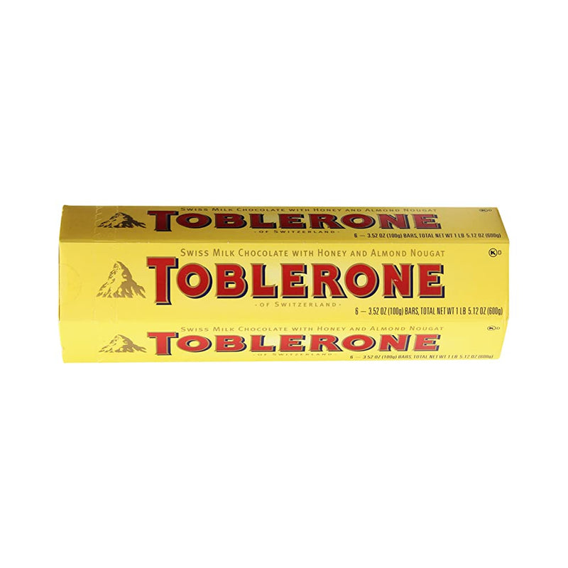 Shop Toblerone Chocolates 6X100 Grms Swiss Milk Chocolate With Honey & Almond Nougat