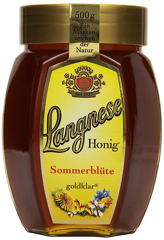 Shop Langnese Honey Sommerblute Goldklar (Summer Blossom Gold Clear) German, 500g
