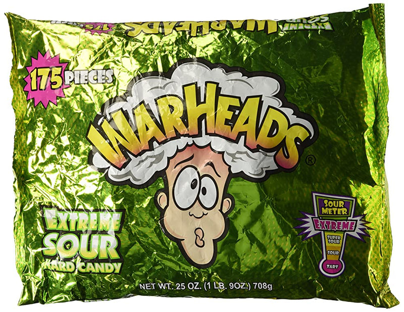 Shop Warheads Extreme Sour Hard Candy Assorted Flavors Bag - 708g