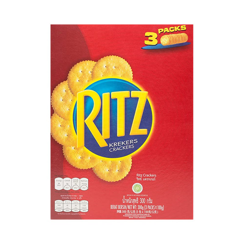 Shop Ritz Original Salty Crackers, 3 Pack, 300 g