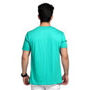 Shop High on Fashion Basic Aqua Marine Solid Tshirt