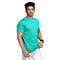Shop High on Fashion Basic Aqua Marine Solid Tshirt
