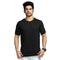 Shop High on Fashion Basic Black Solid Tshirt