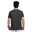 Shop High on Fashion Basic Dark Grey Solid Tshirt