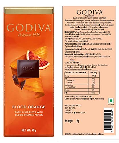 Shop Godiva Blood Orange 90GM