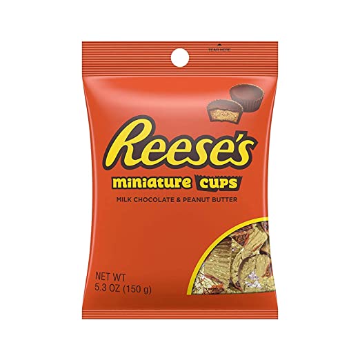 Hershey's Reese's Milk Chocolate Peanut Butter Cups Miniatures - 150G Bag
