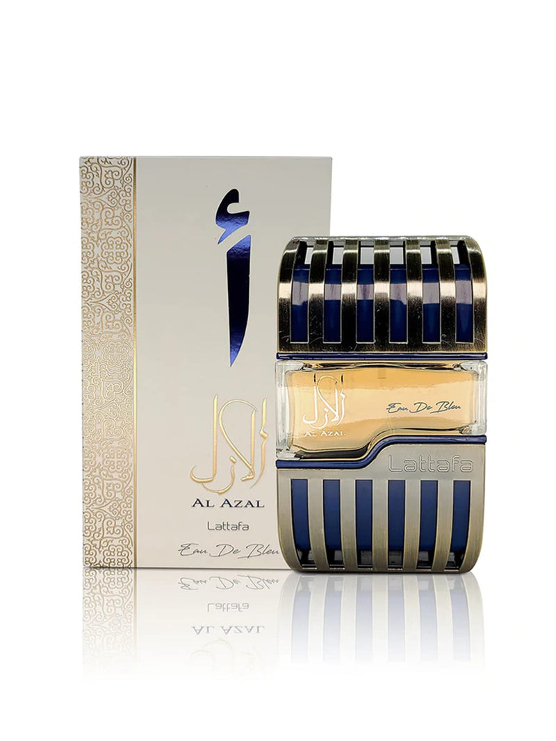Lattafa Al Azal Eau De Parfum 100ml | Oud and Musk Fragrances | Imported EDP Perfume | Fresh Refreshing Scent | Suitable for All Skin Types (Al- Azal Eau De Parfum Scent)