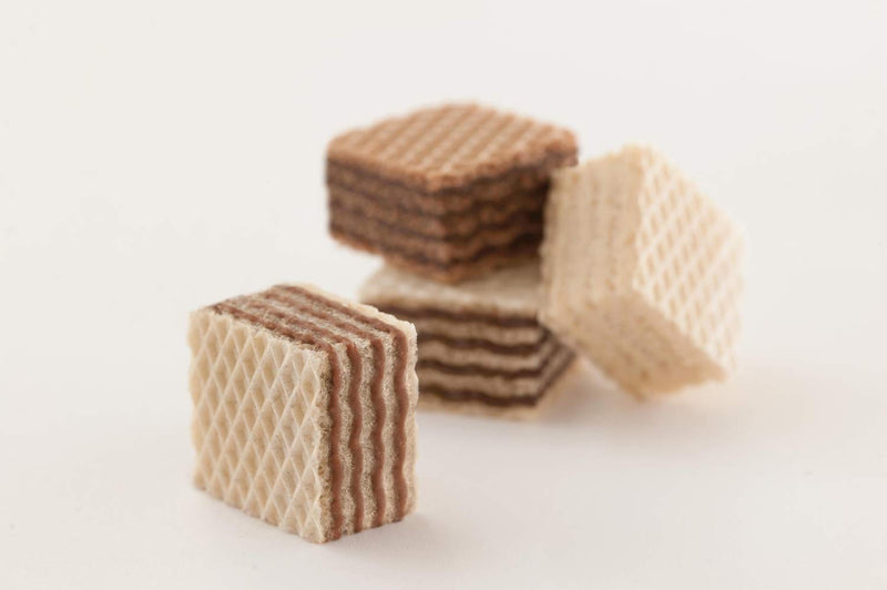 Loacker Quadratini Chocolate Bite Size Wafer Cookies,125 GMS