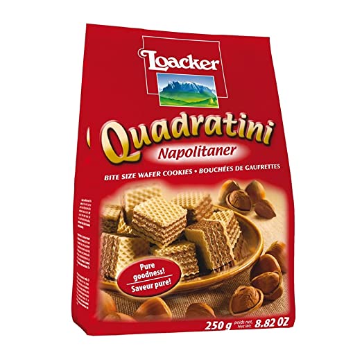 Loacker Quadratini Napolitaner Wafer, 250g