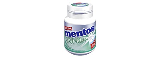 Mentos White Spearmint SugarFree Gum with Xylitol 40 Pieces, 60g