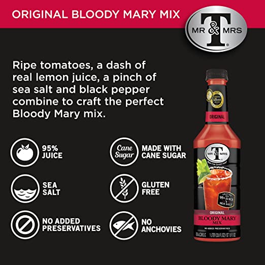 Mr & Mrs T Original Bloody Mary Mix, 1000 ml