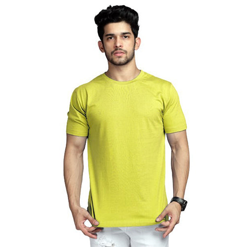 Shop High on Fashion Basic Lemon Solid Tshirt