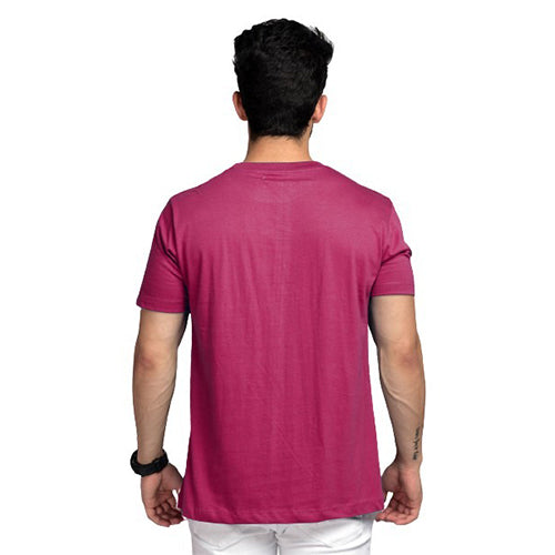 Shop High on Fashion Basic Pink Solid Tshirt