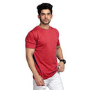 Shop High on Fashion Basic Mandy Red Solid Tshirt
