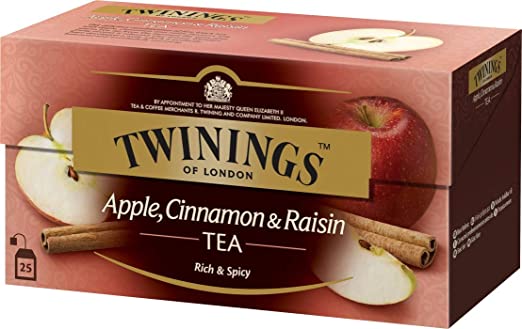 Twinings Apple Cinamon & Raisin Tea Rich & Spicy 25 Tea Bag ( 25 X 2g ), 50g