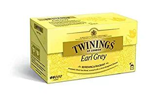 Twinings Earl Grey Black Tea 25 Tea Bag, 50g (Imported)