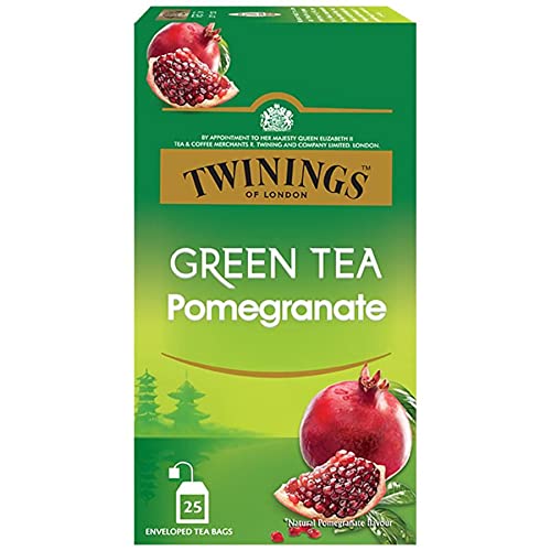 Twinings Green Tea - Pomegranate, Raspberry & Straberry, 25 Tea Bags, 37.5 g