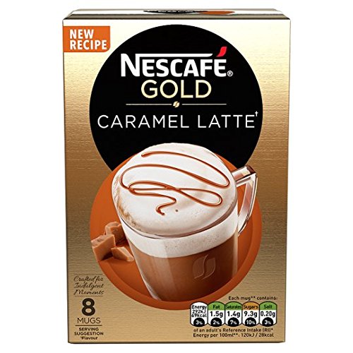Shop Nestle Gold Caramel Latte Pack of 8 Mugs 136GM